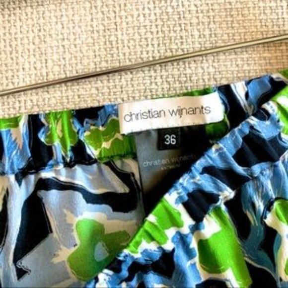 Christian Wijnants Silk Hand Painted Floral Skirt - Picture 4 of 12